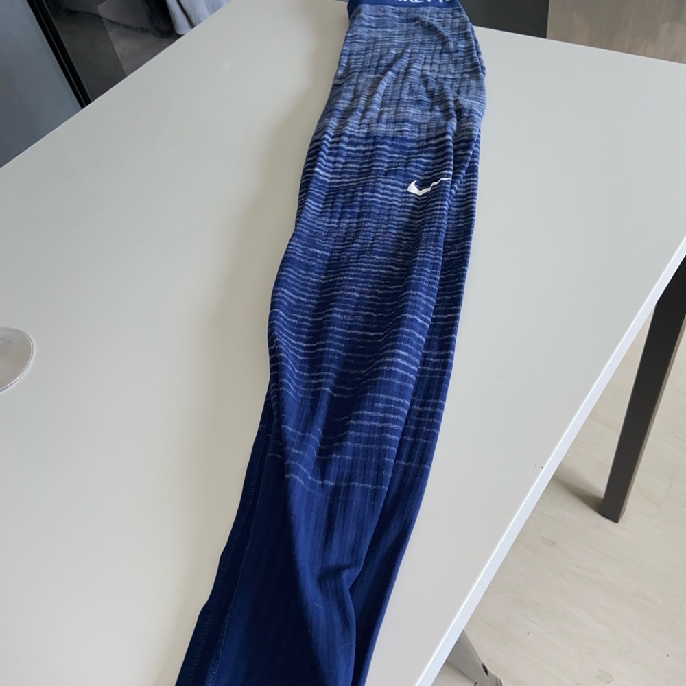 Nike Pro Hyperwarm leggings M blue/white